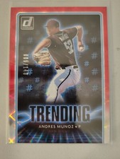 Andres Munoz Trending Red 5/149 2021 Panini Donruss Baseball
