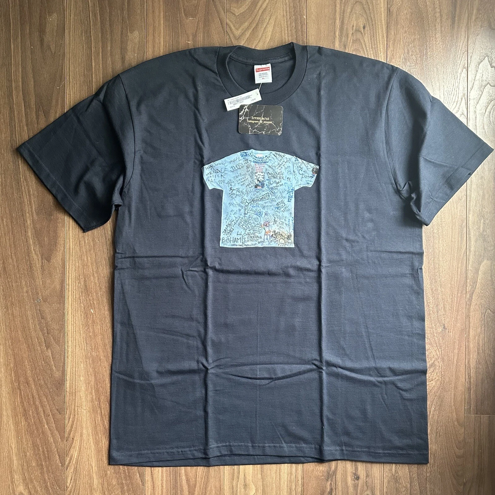 Supreme 30th Anniversary First Tee Navy XL flambant neuf non porté authentique 
