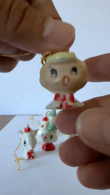 【✳︎toto✳︎さま】old ornament ❀ パピエマシェの女の子 Vintage Christmas Pixie Ornament Orange Yellow Japan Elf Girl - Etsy