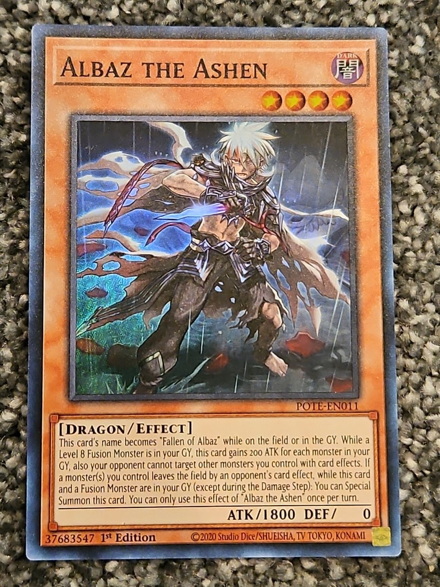 ashen yugioh cards Albaz the POTE-EN011 Yu-Gi-Oh! Card or if your opponent controls a monster with 2800 or more ATK Albaz the Ashen MP23-EN122 Prismatic