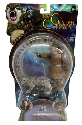 The Golden Compass 4'' Actionfigur - Lord Asriel mit Stelmaria & Schneeleopard