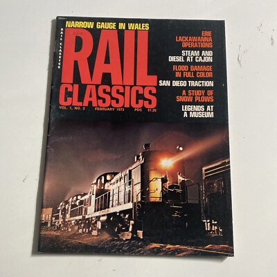 1973 Feb Rail Classics Magazine Study Of Snow Plows (CP162)