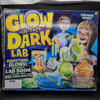SmartLab Glow in the Dark Lab 20 Experiment Set New Open Box