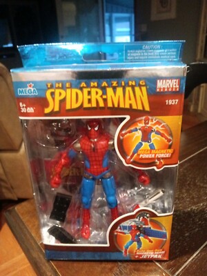 New Mega Bloks Set #1937 Marvel The Amazing Spider-Man W/ Jetpack New Sealed B13