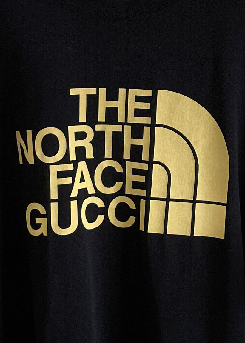 Gucci X The North Face Black Yellow Logo Print T-shirt Gucci X The North Face Black Yellow Logo Print T-shirt