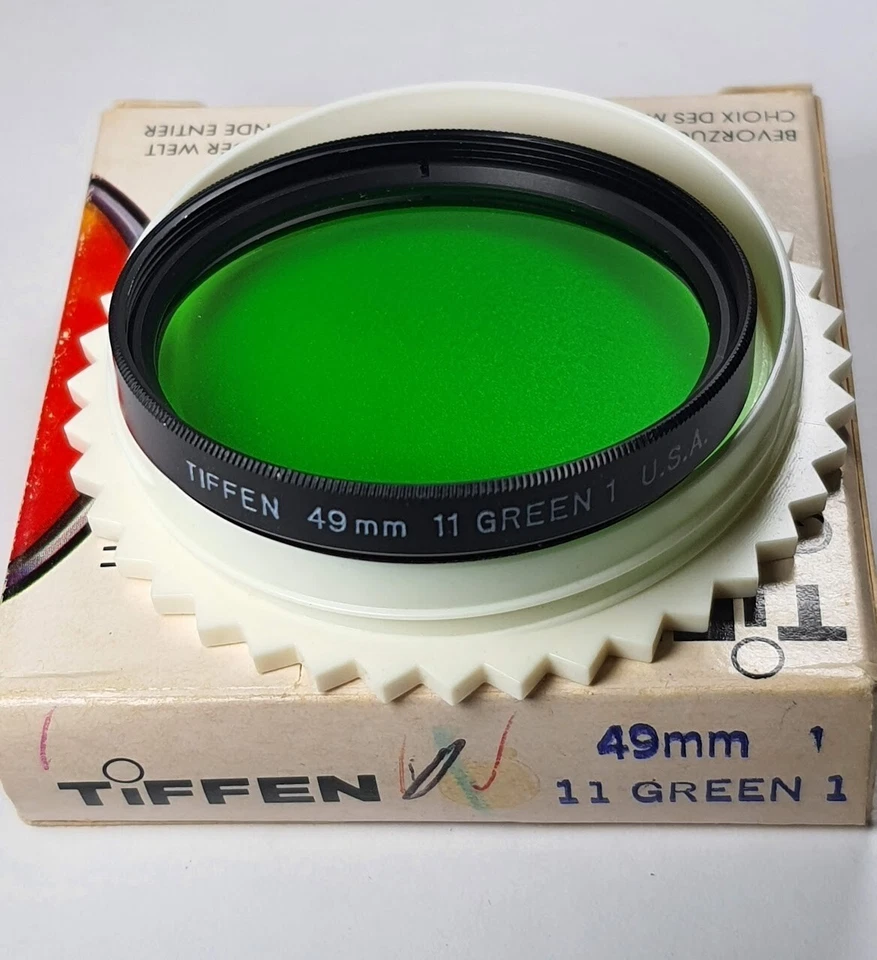Tiffen 49mm 11 #1 Green Glass Color Conversion Lens Filter Lightens Skin Tones - Image 3 of 4