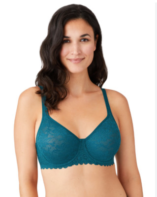  $60 Wacoal 851334 Soft Sense Underwire Bra 32DD Forrest Green