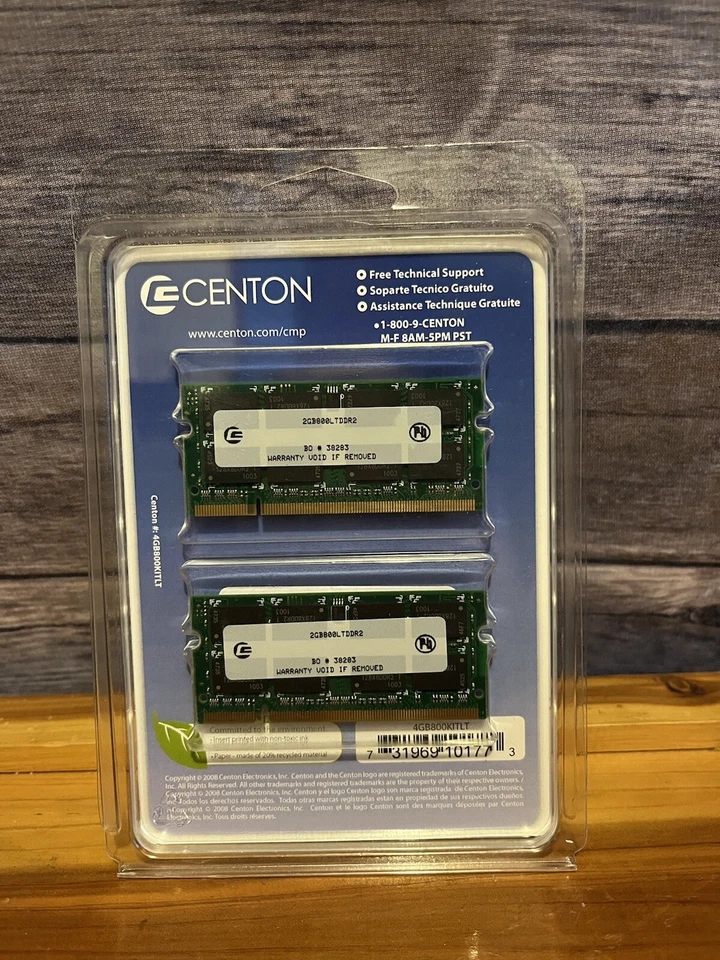 Centon Memory Power 4.0GB (2GB x2) PC2-5300 Desktop RAM Memory DDR2-800/667/533 - Image 2 of 2
