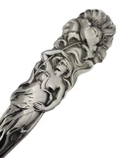 Sterling ALVIN Serving Ladle ART NOUVEAU Floral Woman RAPHAEL 1902 no mono