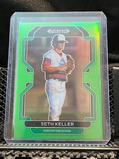 Seth Keller 2022 Prizm Draft Lime Green  #32/75- #185 Braves