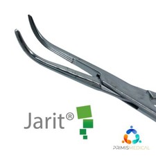 Jarit 140-206 Lahey Gall Duct Forceps, Curved, 7-5/8"