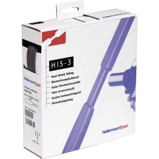 Gaine Thermor tractable Sans Colle HellermannTyton HIS 3 1 PEX BK H B 