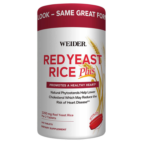 Weider Red Yeast Rice Plus 1200mg 240 Tablets to LOWER CHOLESTEROL