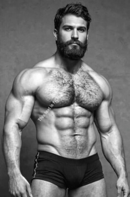 Nude Male Model Handsome Muscular Naked Shirtless Hunk HOT 5x7 Photo Print M787