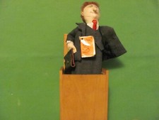 Vintage Jax of Maine Handcrafted Maple Jack in the Box. SIGNED 