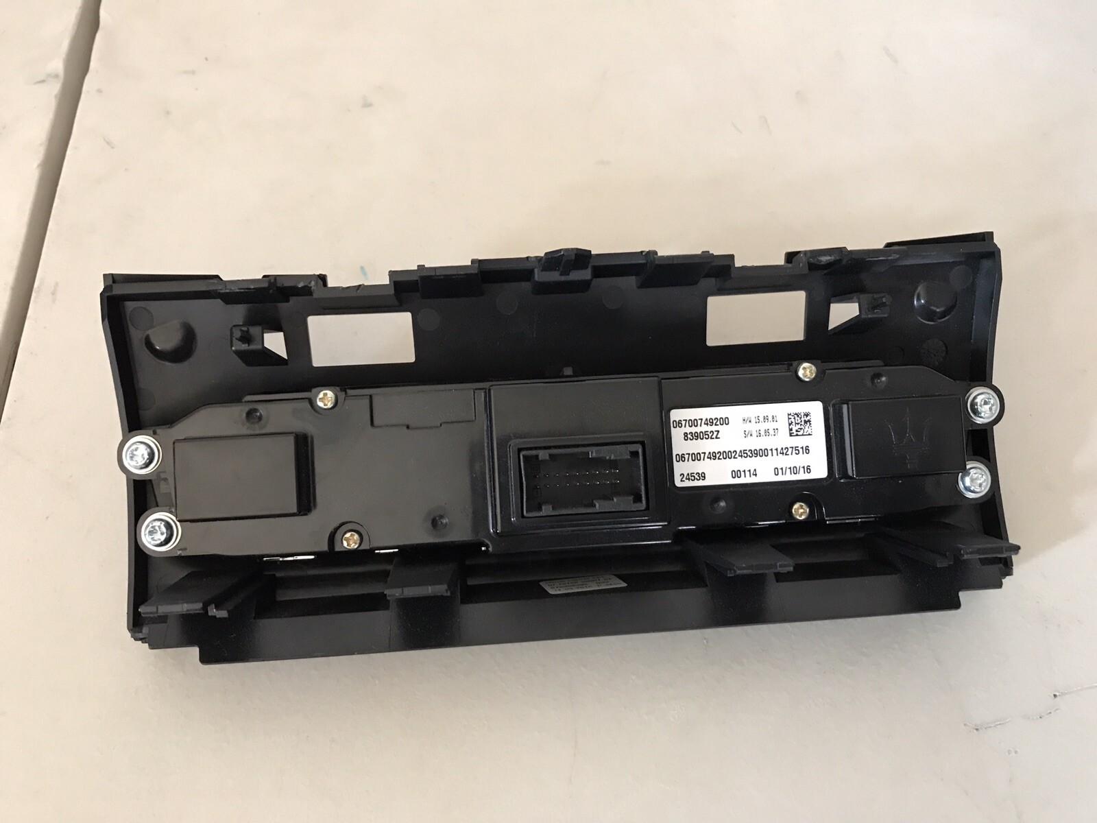 2016-2017 MASERATI GHIBLI HEATER A/C CLIMATE CONTROL PANEL OEM 06700749200