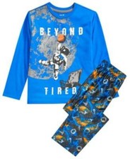 Max  Olivia Sleep On It Boy Navy Pajama Set Sz M 24.5 TINI  