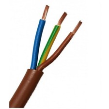 Cavo FS18OR18 Antifiamma 3x2,5 MMQ Colore marrone Matassa 100 Mt Ex Fro