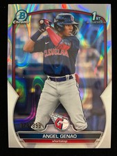 2023 Bowman Chrome ANGEL GENAO 1st Rookie LAVA REFRACTOR #/399 Guardians RC SP