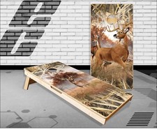 Deer Buck Tallgrass Cornhole Boards Bean Bag Toss Game