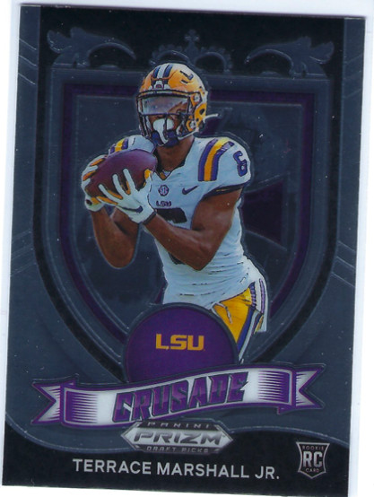 TERRACE MARSHALL JR - 2021 Prizm Draft Picks Crusade Insert Rookie Card RC