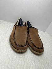 Sorel Dude Moc Slipper Shoes Mens Size 9 Brown Suede Wool Lined NM2025-242