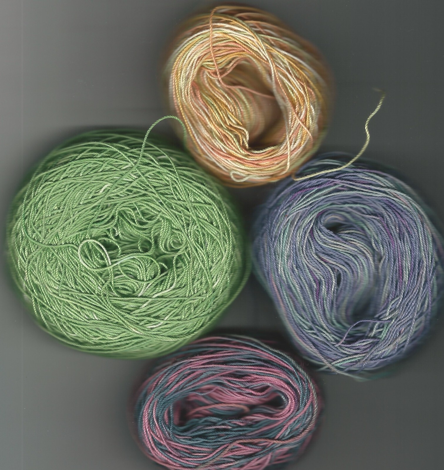 Hand dyed Crochet/ tatting thread variegated Grab Bag(J1) eBay