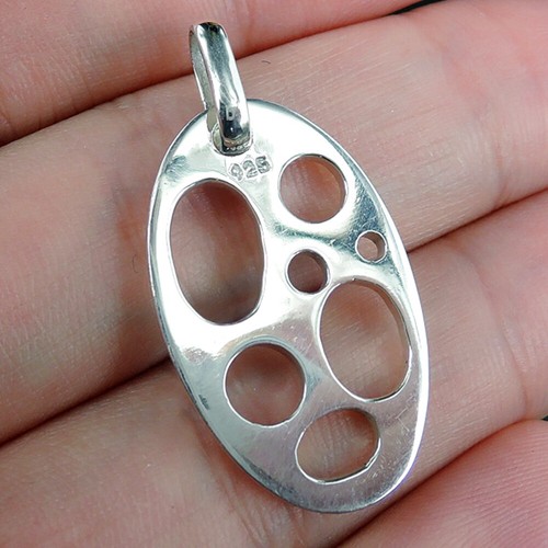 BIJOU PENDENTIF ÉLÉGANT en argent massif 925 pierre précieuse ronde en onyx vert EUR 23,11 - FR