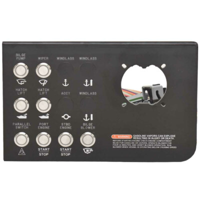 Sea Ray Boat Dash Switch Panel 2297136 | Sundancer 320 Dual Engine Acrylic (STBD