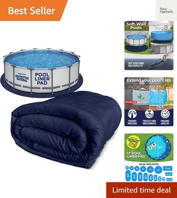 12-Foot Pool Liner Pad for Above Ground Pools - Under Pool Padding, Above Gro...