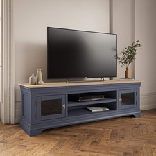 Francis Midnight Blue Painted Extra Large TV Unit French Style Storage