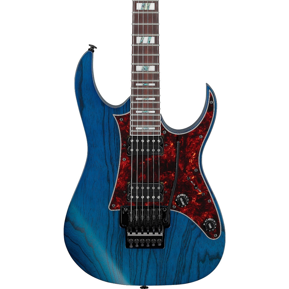Ibanez RG Prestige RG653DX Electric Guitar  Transparent Deep Blue Flat