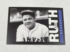 2021 Topps Throwback Thursday Baseball #85 - Babe Ruth - Boston Braves
