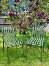 x2 Beautiful HAY Palisade garden chairs in excellent condition. Only 1year old.