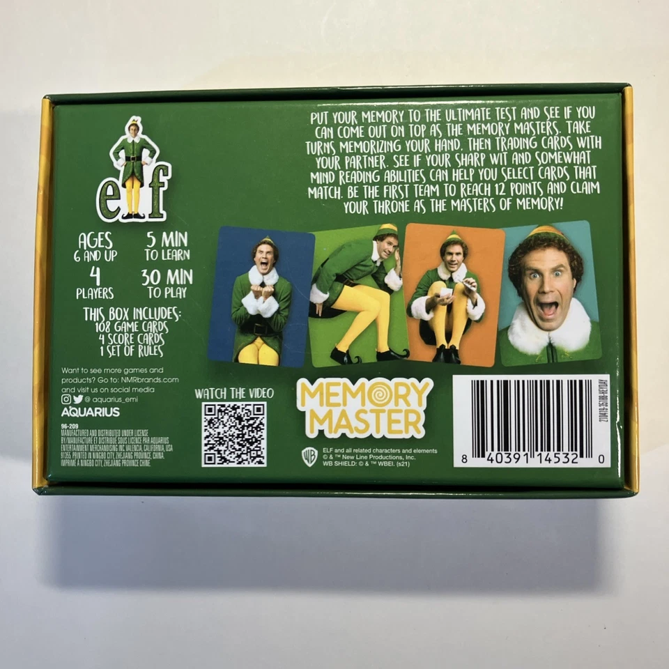 Cards, Elf Memory Master Card Game, Multi player Elf The Movie Christmas - Image 2 of 4