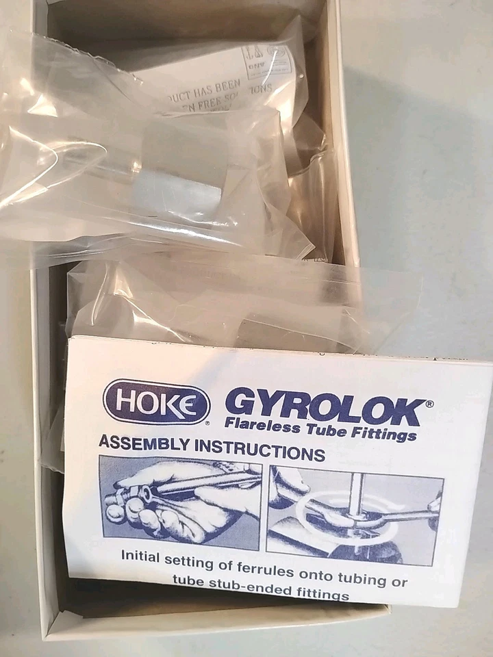 Hoke 3/8 Tube 316ss Female Adapter Fitting SS 6AF8-316 Lot Of 5 New - Image 4 of 4