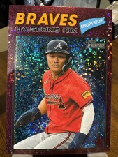 Ha-Seong Kim 2026 Topps Heritage #125 Burgundy Sparkle Refractor SP 