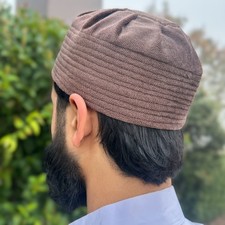NEW Men's Velvet Kufi Islamic Cap Muslim Soft Shell Hat Topi 58in/XXL - 3 Colors