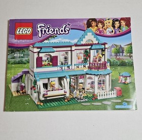 LEGO FRIENDS Stephanie's House 41314 Retired 95% Complete 