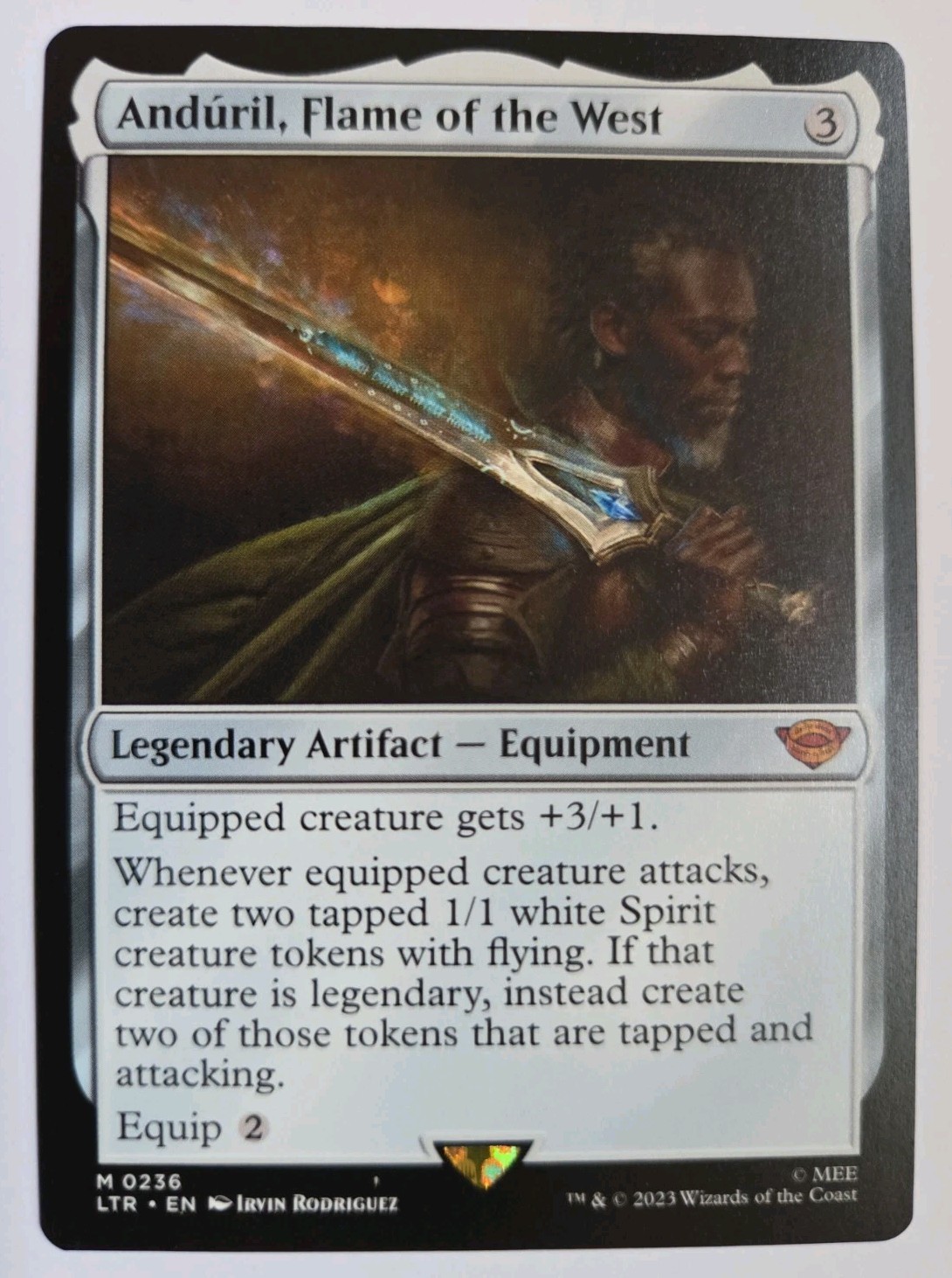Anduril, Flame of the West #236 Lord of the Rings LTR Mythic NM MTG 2023