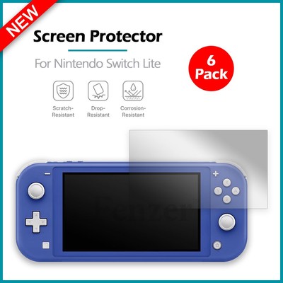 6-Pack LCD Clear HD Screen Shield Protector for Nintendo Switch Lite