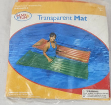 Sand N Sun Transparent Inflatable Pool Float 72 x 27 Inch Orange New