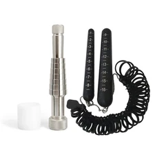Ring Stretcher Set with Ring Sizer Tool, Solid Steel Ring Size Adjuster & Fin...