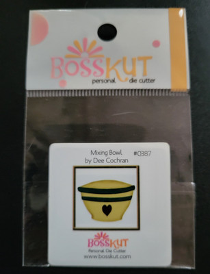 BOSSKUT Mixing Bowl #0387 Cutting Die Like Sizzix Sizzlits Cooking Baking
