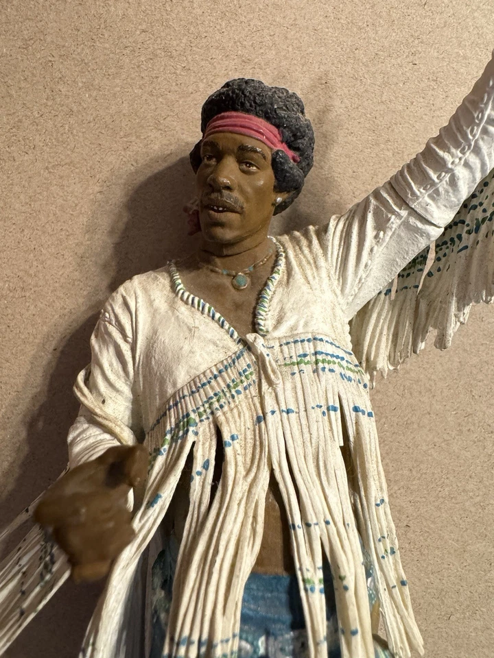 Figura McFarlane Toys Jimi Hendrix 18 de agosto 1969 Super Stage 2003 suelta sin guitarra Foto 3 de 4