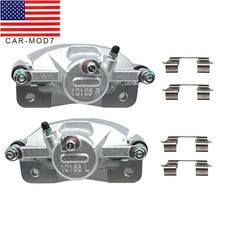 Pair Front Brake Calipers W Bracket For Honda Civic 1996-2011 Insight Acura El