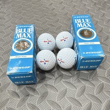 Dunlop Blue Max Vintage Golf Balls with Original Boxes 2 sleeves 4 balls