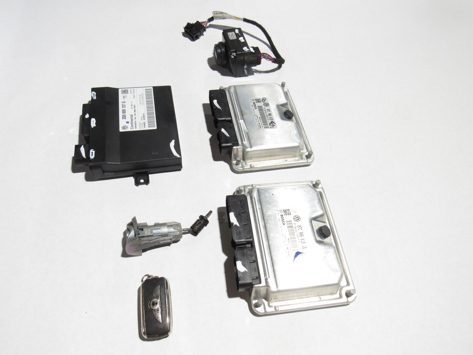 Bentley Continental GT 2012 6.0L AWD Engine ECU Module Key Keyless Set 11-18 ;#2