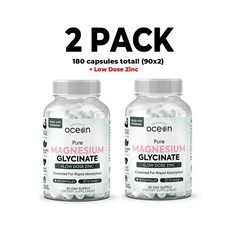 2 PACK Organics Ocean Pure Magnesium Glycinat...
