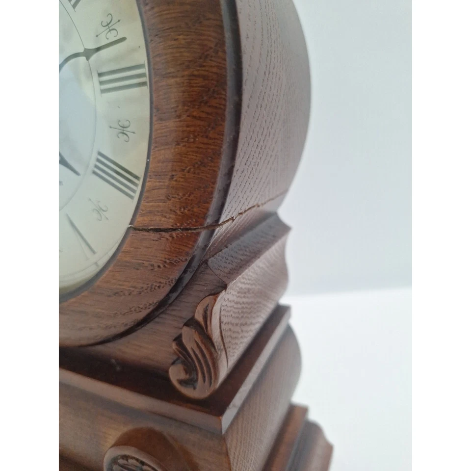 "Reloj de sobremesa Seiko Westminster Whittington estuche de madera 10,5"" decoración vintage con campana" Foto 2 de 4